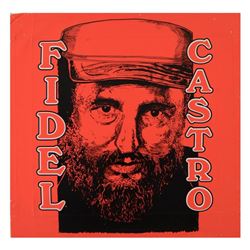 Steve Kaufman (1960-2010), "Fidel Castro" Limited Edition Hand Pulled Silkscreen