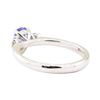 Image 3 : 0.79 ctw Tanzanite and Diamond Ring - 14KT White Gold