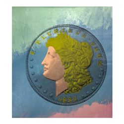 Steve Kaufman (1960-2010), "1881 Coin" Hand Signed and Numbered Limited Edition