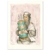 Image 1 : "Israeli Rabbi" Limited Edition Lithograph by Edna Hibel (1917-2014), Numbered a