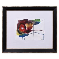 Jenik Cook, Framed Original Watercolor Painting, Hand Singed with Letter of Auth