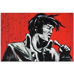 "Elvis Presley (Revolution)" Limited Edition Giclee on Canvas (40" x 30") by Dav