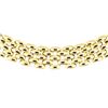 Image 2 : 17.75 Inch Five Row Panther Link Chain - 18KT Yellow Gold
