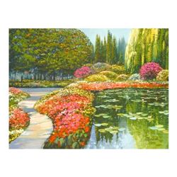 Howard Behrens (1933-2014), "The Colors Of Giverny " Limited Edition on Canvas,