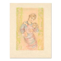 Edna Hibel (1917-2014), "Fair Alice and Baby" Limited Edition Lithograph on Rice
