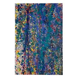 Wyland, "Colorburts 7" Hand Signed Original Painting on Board with Letter of Aut