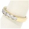 Image 6 : 14k Yellow Gold 1.05 ctw Round Diamond Band Ring
