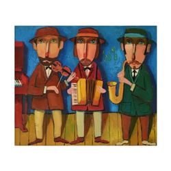 Mikheil Mikaberidze, Original Oil Painting on Canvas, Hand Signed with Certifica