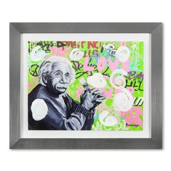 Nastya Rovenskaya, "Love is the Answer" Framed Unique Mixed Media, Hand Signed w