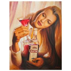 E. Denis, Original Oil Painting on Canvas (32" x 42"), Hand Signed with Letter A