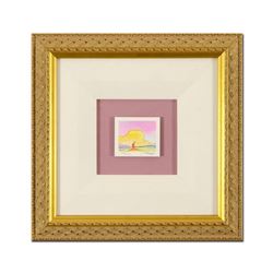 Peter Max, "Sailboat on the Horizon" Framed Limited Edition Lithograph, Numbered