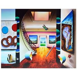 Ferjo, "Country Landscapes " Original Painting on Canvas, Hand Signed with Lette