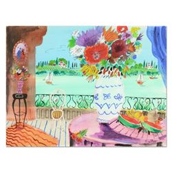 Shlomo Alter, Original Watercolor Painting, Hand Signed with Letter of Authentic