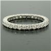 Image 2 : 18K White Gold 1.0 ctw F VS1 Round Brilliant Prong Set Diamond Eternity Band Rin