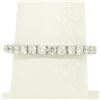 Image 4 : 18K White Gold 1.0 ctw F VS1 Round Brilliant Prong Set Diamond Eternity Band Rin