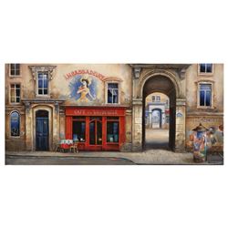 Alexander Borewko, "Cafe Du Vaudeville" Hand Signed Limited Edition Giclee on Ca