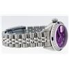 Image 8 : Rolex Ladies Stainless Steel Purple Diamond & Sapphire Datejust Wristwatch 26MM