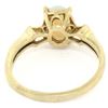 Image 5 : Vintage 14K Yellow Gold 0.65 ctw Petite Oval Cabochon Opal Solitaire Ring Size 6