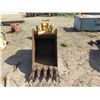 Image 2 : Heavy Equipment Bucket Attachment 5 Tooth Assembly 44"Lx24"W