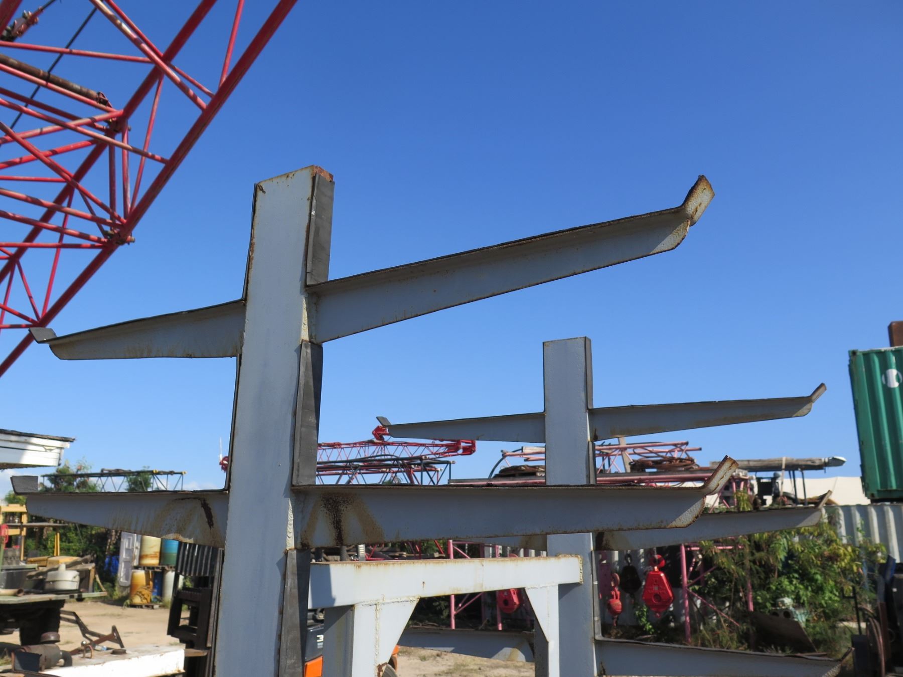 Metal 7 Tier Double Sided Cantilever Pipe Rack 27