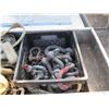 Image 2 : Diamond Plate Truck Box & Contents: Nylon Straps, Shackles, Connectors, Switch, etc