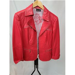 Gerry Weber Red Leather Jacket  Cat A