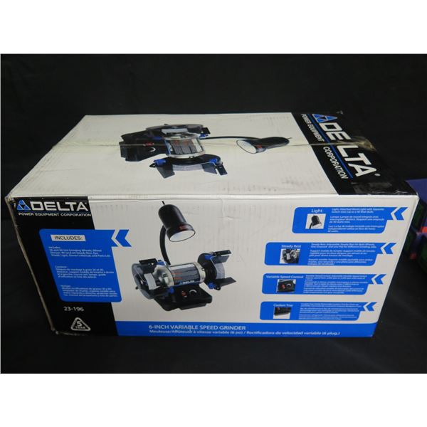 Delta 6" Variable Speed Grinder 23-196 New in Box