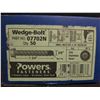 Image 2 : Qty 3 Boxes Power Fasteners Wedge Bolt Part #07702N