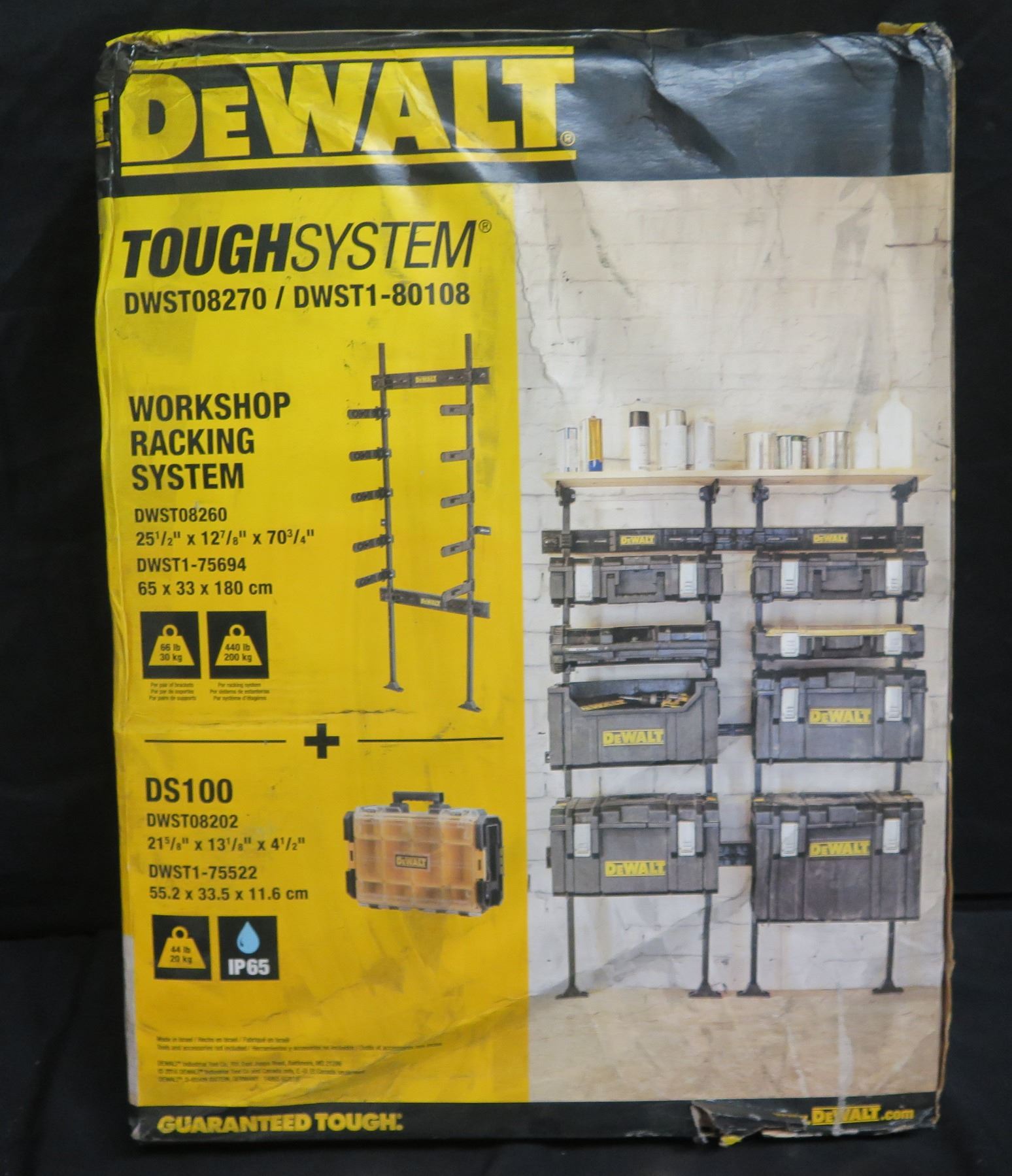 DeWalt Tough System Workshop Racking System DWST08270/DWST1-80108 New ...
