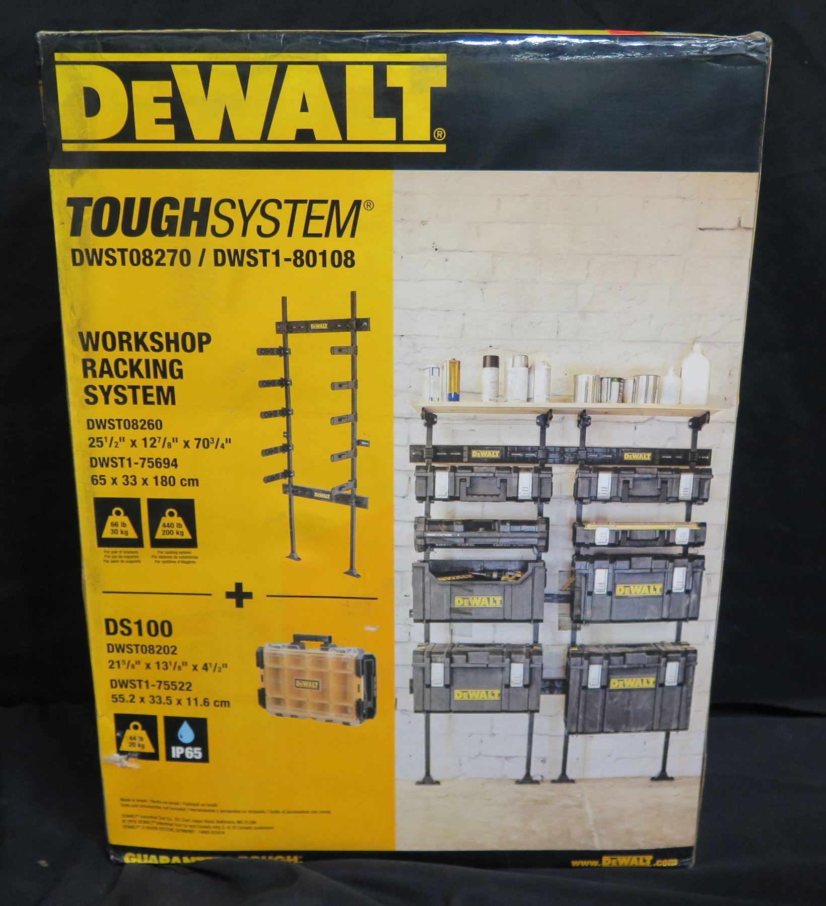 De Walt Box Racking DeWalt Tough System Workshop Racking System DWST08270/DWST1-80108 New ...