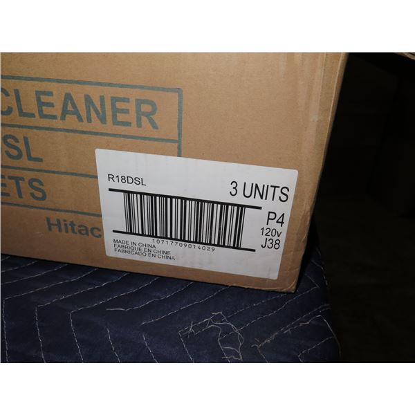 Qty 3 Hitachi 18V Cordless Cleaner R 18DSL New in Box