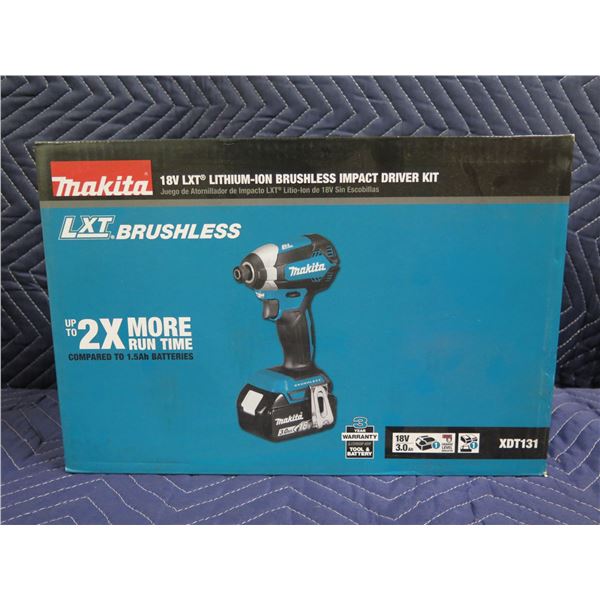 Makita LXT Brushless Impact Driver Kit XDT131 New in Box