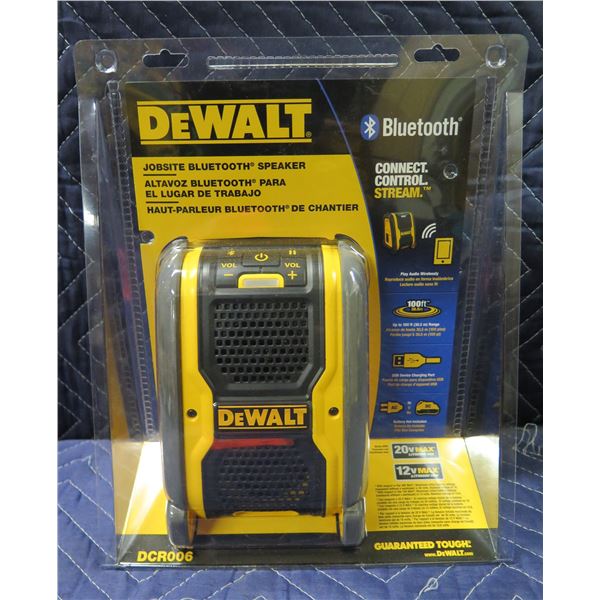 DeWalt Jobsite Bluetooth Speaker DCR006 New in Package