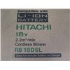 Image 3 : Hitachi Cordless Blower RB 18DSL, Cordless Cleaner R 18DSL & Battery New