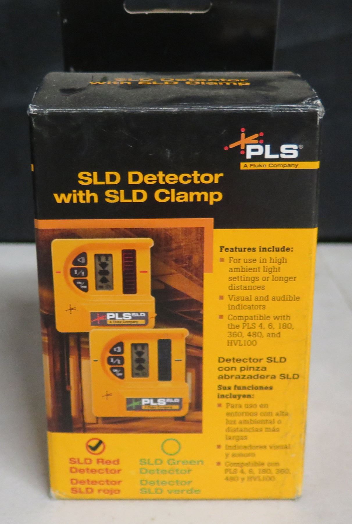 PLS Pacific Laser Systems SLD Detector w/ SLD Clamp Red New in Box