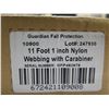 Image 2 : Qty 2 Guardian Fall Protection 11'1" Nylon Webbing w/ Carabiner 10900 New in Box