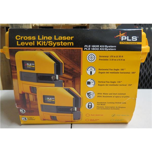 PLS Pacific Laser Systems Cross Line Level Kit PLS180R/PLS180G New in Box