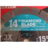 Image 2 : Qty 2 Makita 14" Diamond Blade Circular Saw Blades E-01719 New in Pkg