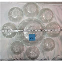 Vintage bowls - 1 large, 5 medium, 3 small