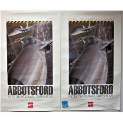 2 - 20 X 32 Abbotsford "come celebrate" posters Coca-Cola 30th anniversary international Air show - 
