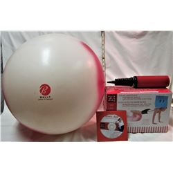 55cm fitness ball comes with DVD & 2 way pump