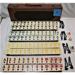 Tile rummy game & case
