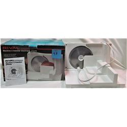 Rival' fold up electric food slicer