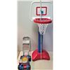 Image 1 : 52" basketball net & Fisher Price lawn mower