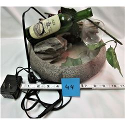 10" wine bottle water fountain