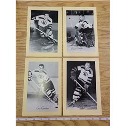 Beehive hockey - Guy Gendron, Bruce Gamble, Doug Mohns, Leo Boivin