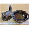 Image 2 : Hen on nest, Fenton - original label inside - iridescent