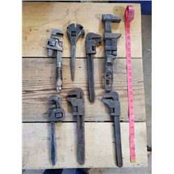 7 Medium Antique Wrenches