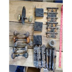 Lot of Door Hardware (Knobs, Hinges, Locks)