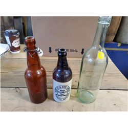 3 Glass Bottles